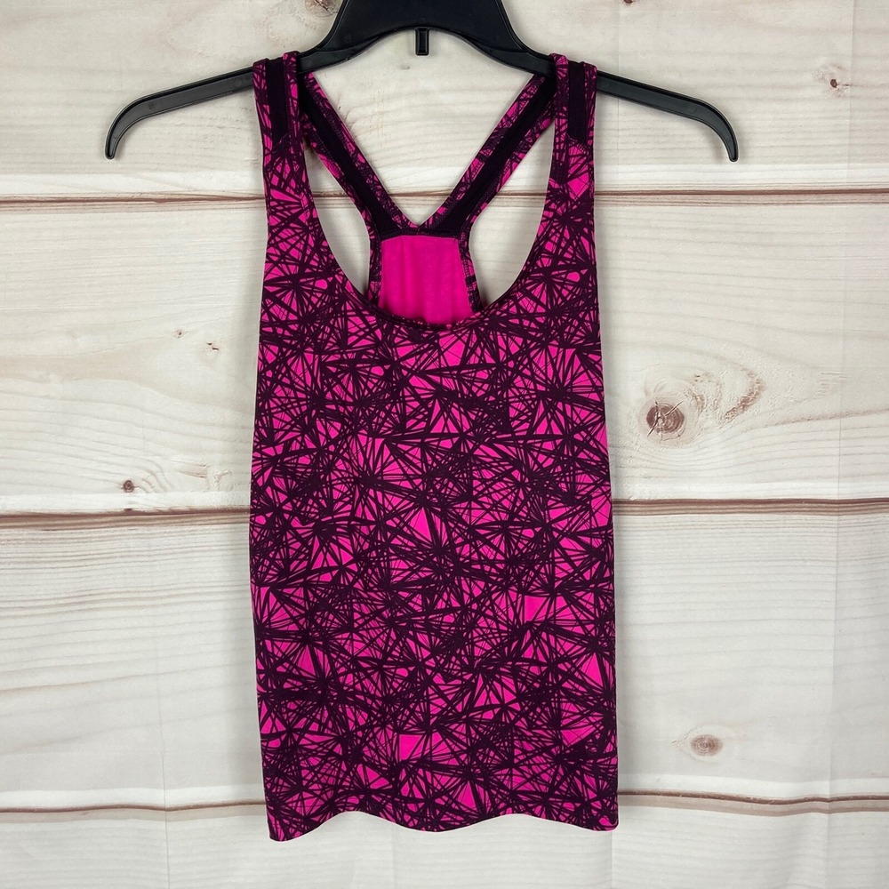 C9 Champion Top Womens Small Pink Black DuoDry Racerback Tank Performance